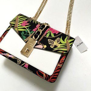 Aldo Multicolor Floral Crossbody Bag